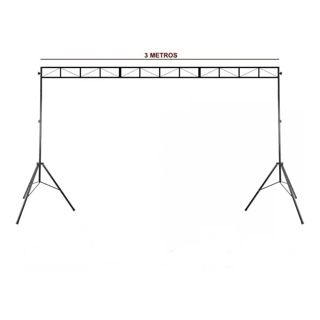 Pedestal Tripé Para Iluminação Dj Trava Gol Truss Treliças em Oferta na Shopee