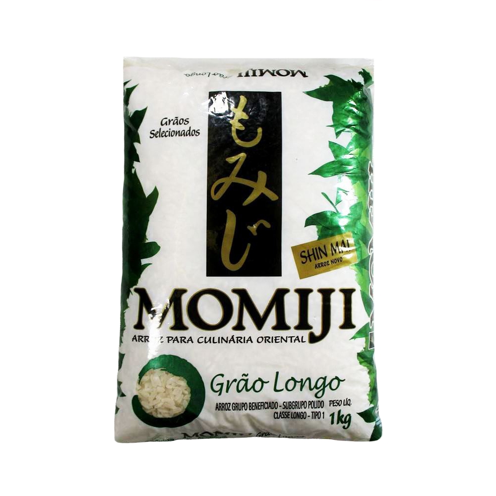 Arroz japonês Momiji Grão Longo Verde 1kg - Camil