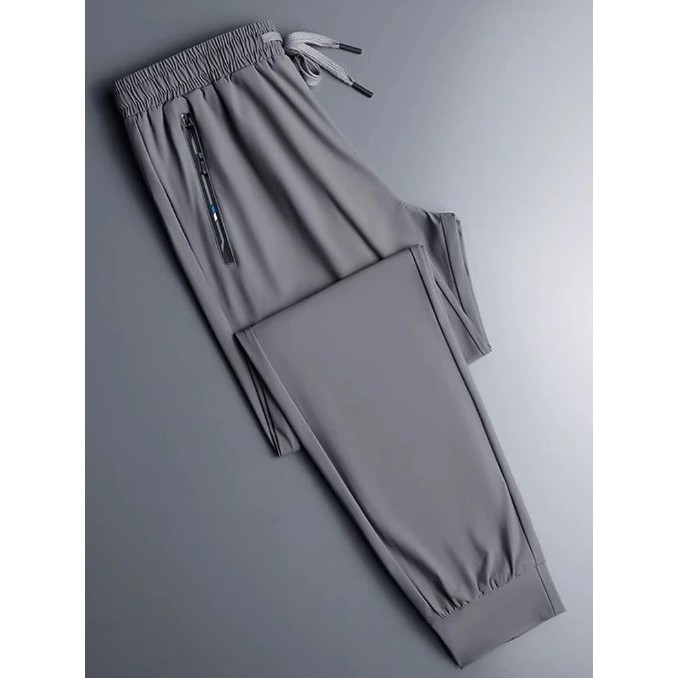 Calça Masculina Com Elastano Bolsos Para Academia Esportiva Fitness Slim Fit Jogger Dry Fit Praticar Esportes Trilha