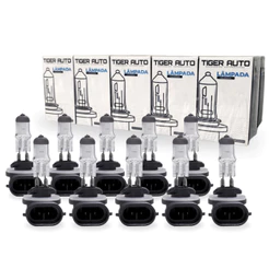 Kit 10 Lâmpadas Automotiva Halógena H27 3200K 12V 27W Tiger Auto