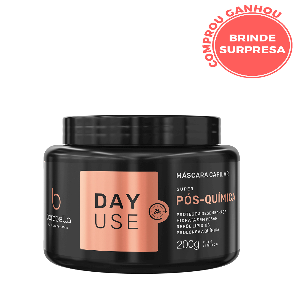 Borabella Day Use Máscara Super Pós Química 200g **Uso Diário** em Oferta na Shopee
