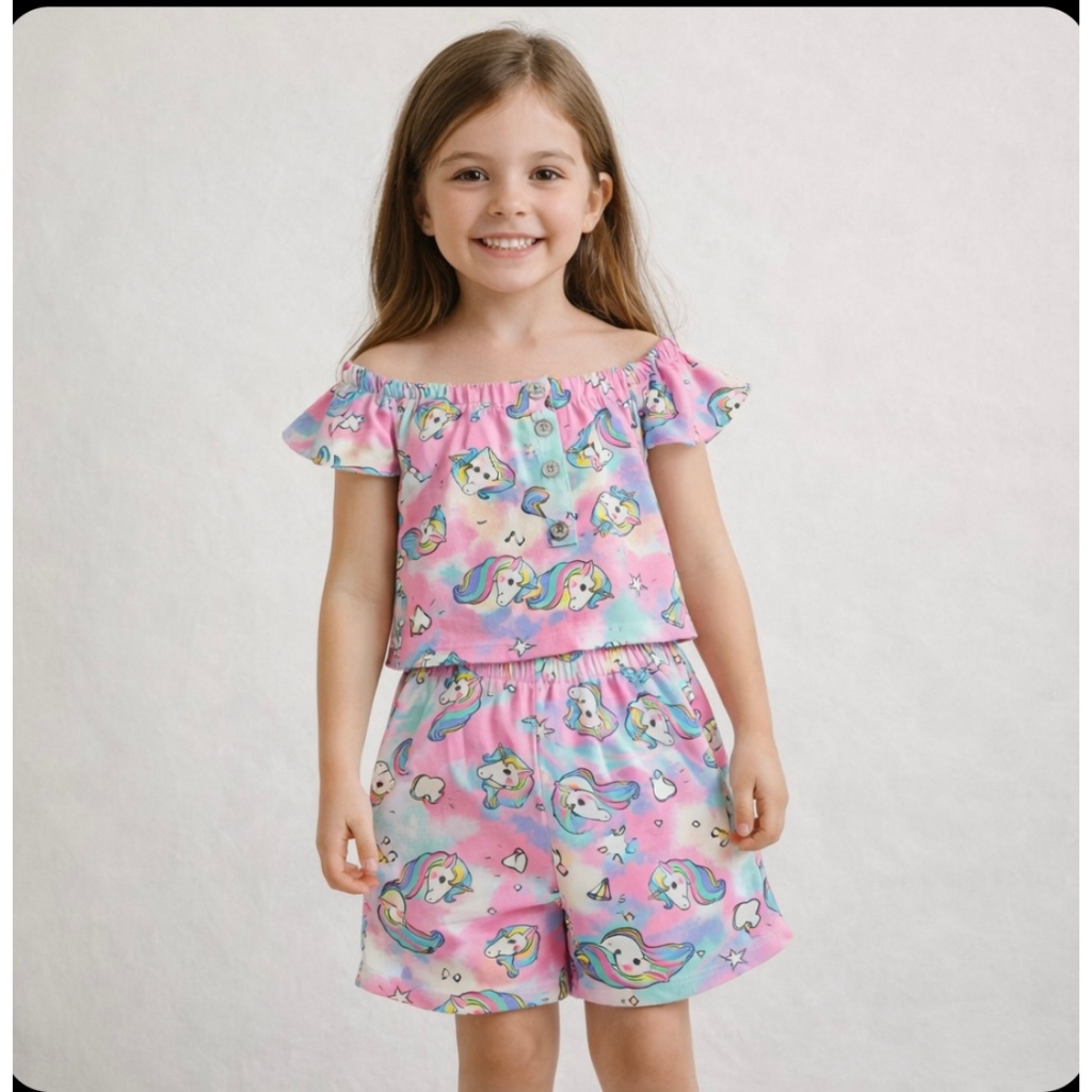 CONJUNTO VERAO FEMININO ESTILOSO CORES SORTIDAS