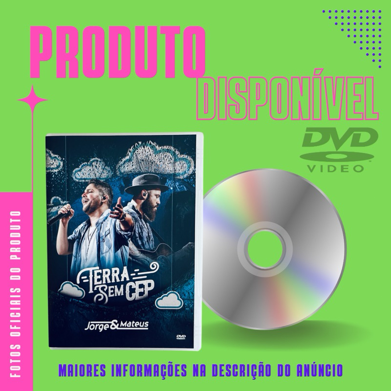 DVD JORGE E MATEUS -  TERRA SEM CEP