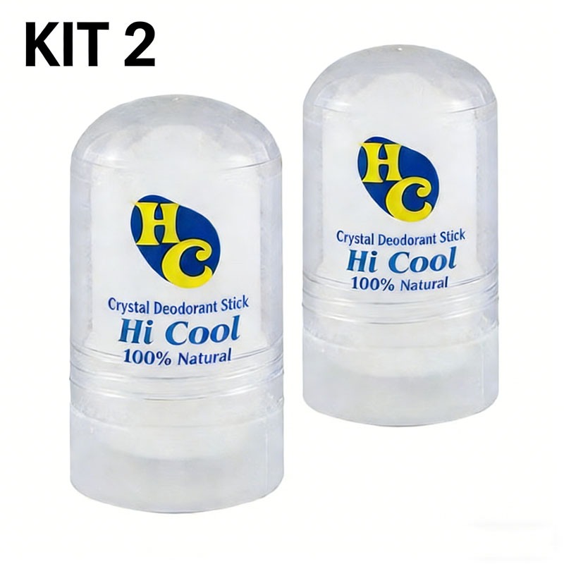 Kit 2 Desodorante Natural Pedra Cristal 60g