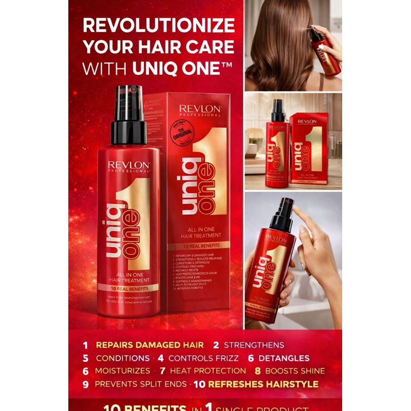 Uniq One Revlon Vermelho 10 in 1 - Profissional - Importado