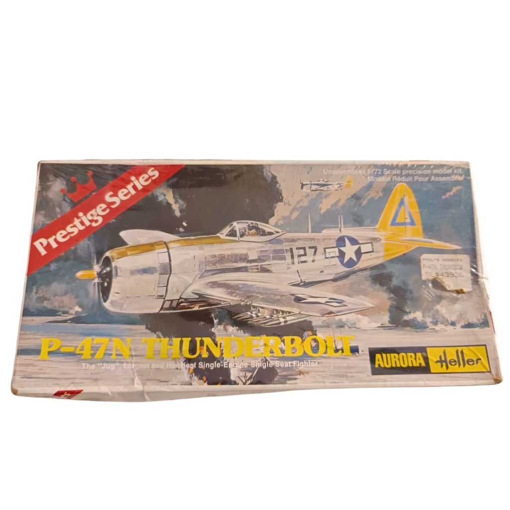 Kit plastimodelismo P-47 Thunderbolt Aurora década 80-90
