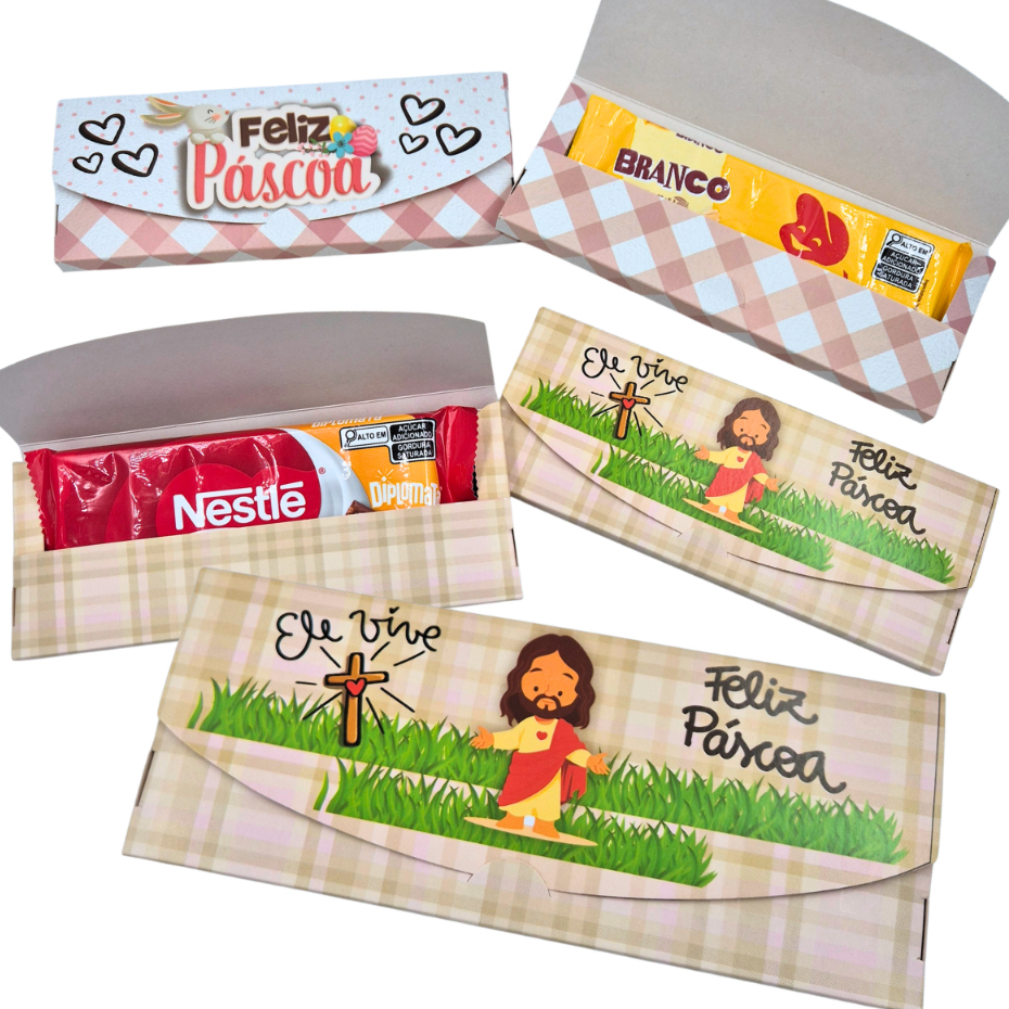 20 Caixas Barra/tabletes especial Páscoa. Para tabletes de mercado, presentes, lembrancinhas em Oferta na Shopee