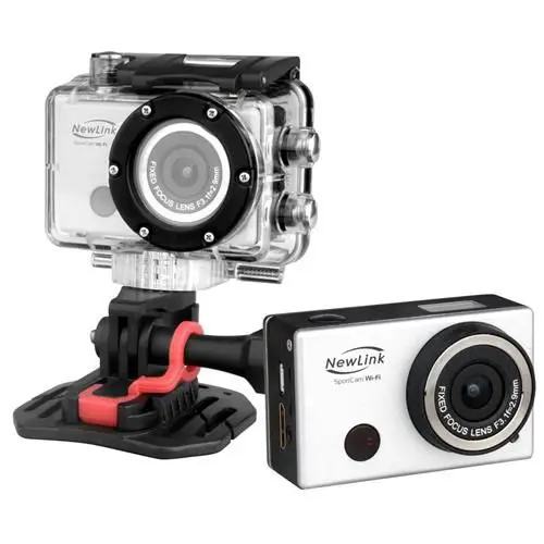 Câmera Esportiva 8MP WIFI Full HD WebCam Prova D'água Micro USB/SD/Mini HDMI - FS101 - Newlink