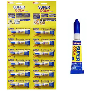 Cola  Instantânea Multiuso Cartela com 12 Unidades 2g em Oferta na Shopee