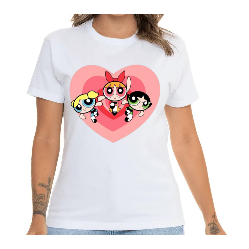 Camiseta Feminina Meninas Super Poderosas Camisa Blusa Adulto