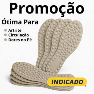 Palmilha Ortopédica Com Esferas Massageadoras Para Fascite Plantar Circulação Sanguínea em Oferta na Shopee