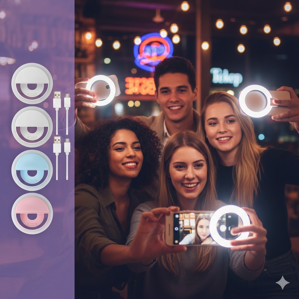 Anel Luminoso Para Celular Flash Selfie Mini Ring Light led Celular