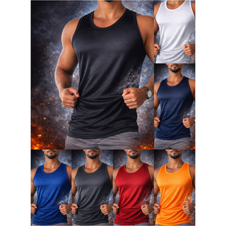 Kit 7 Regatas Masculinas Dry Fit Academia Treino Fitness Secagem Rápida