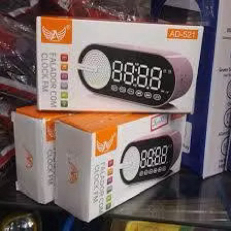 Rádio Despertador Portátil Retrô com Bluetooth 5.0 e Relógio Digital - AD-521