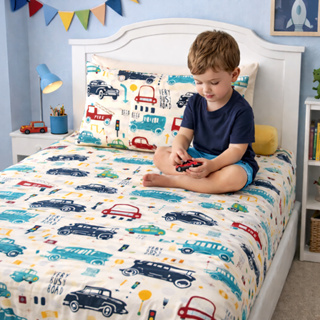 Jogo De Lençol Infantil  Solteiro 2 Peças Confortável Estampado macio infantil em Oferta na Shopee