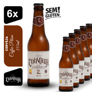 Cerveja Coffee Pilsen Louvada 355ml Kit 06un - Sem Glúten em Oferta na Shopee