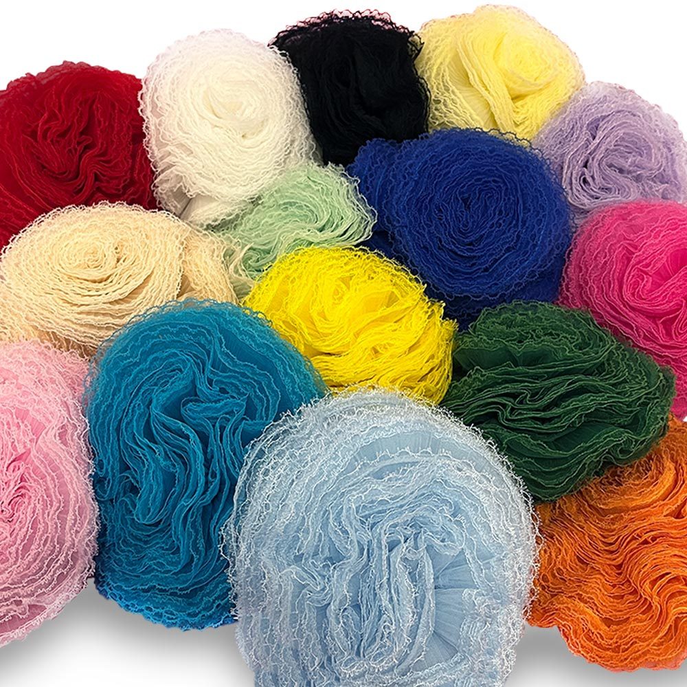 Renda Jabot Colorida Franzida Artesanato Costura Formatura Personalizado Festa em Oferta na Shopee