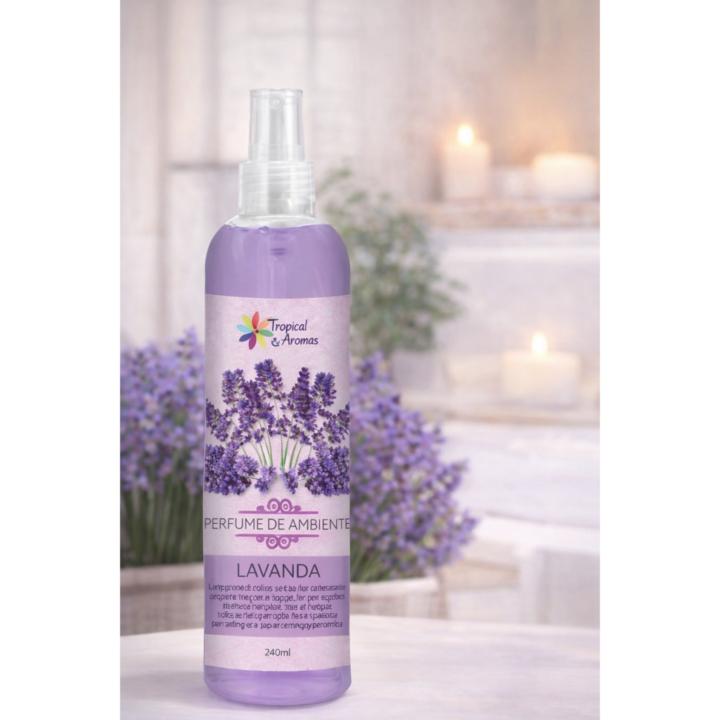 Imagem Perfume de Ambiente Lavanda 240ml | Aromatizador Spray Relaxante para Casa, Quarto e Escritório