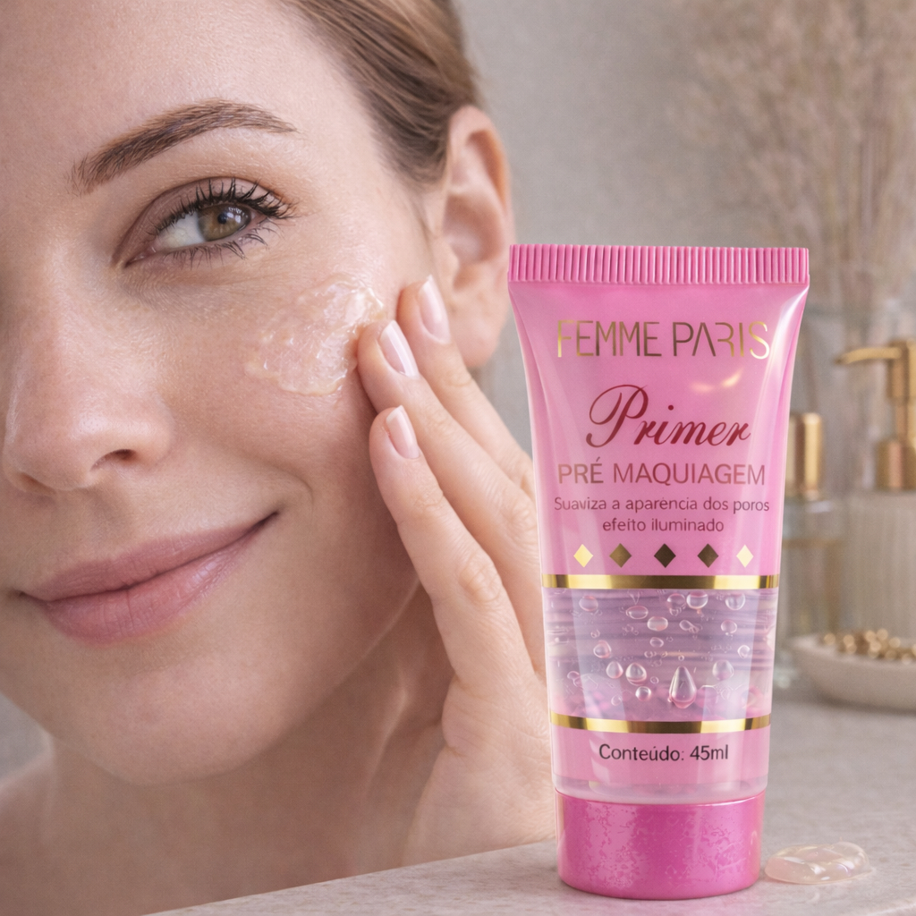 Primer Pre Maquiagem Efeito Iluminado Blur 45ml- Femme Paris