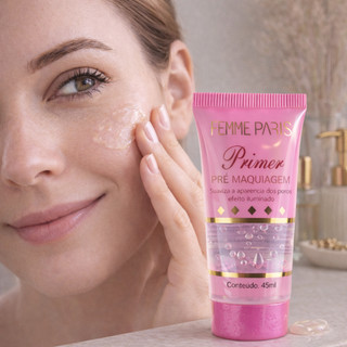 Primer Pre Maquiagem Efeito Iluminado Blur 45ml- Femme Paris