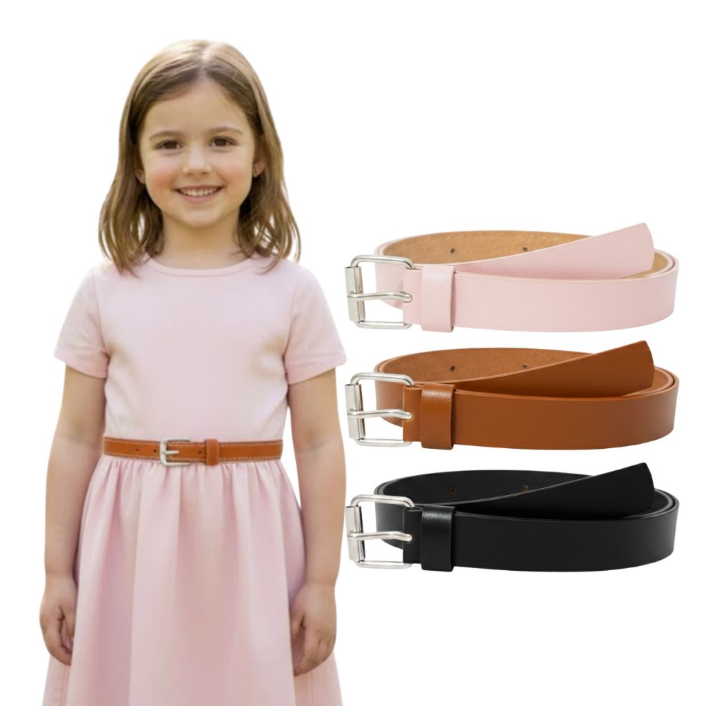 Kit 3 Cintos Infantil Delicado Fino Moda Feminina Primavera Verão Fivela Prata - Isa em Oferta na Shopee