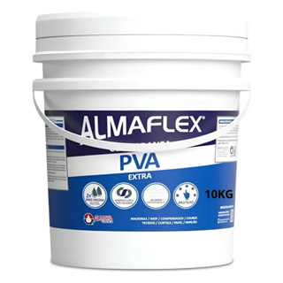Cola Branca Pva Extra Profissional 10kg Almaflex Cor Branco em Oferta na Shopee