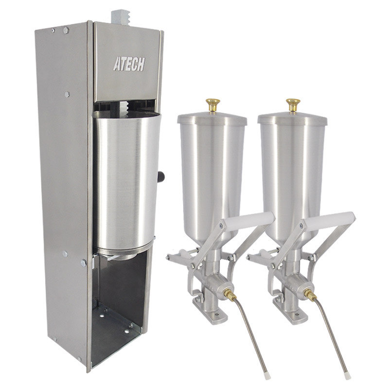 Kit Masseira de Churros + 2 Doceira de Churros 2 Litros (Recheadeira de Churros) - ATECH INDCOM