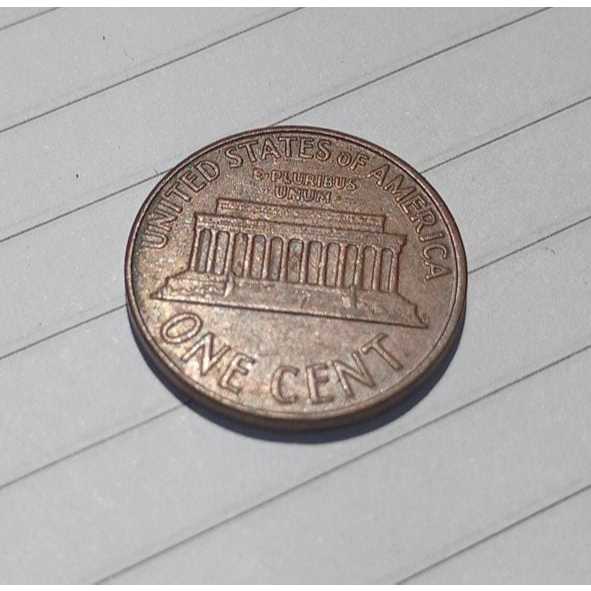 Moeda Estados Unidos – 1 Cent 1961‑D – Lincoln Memorial