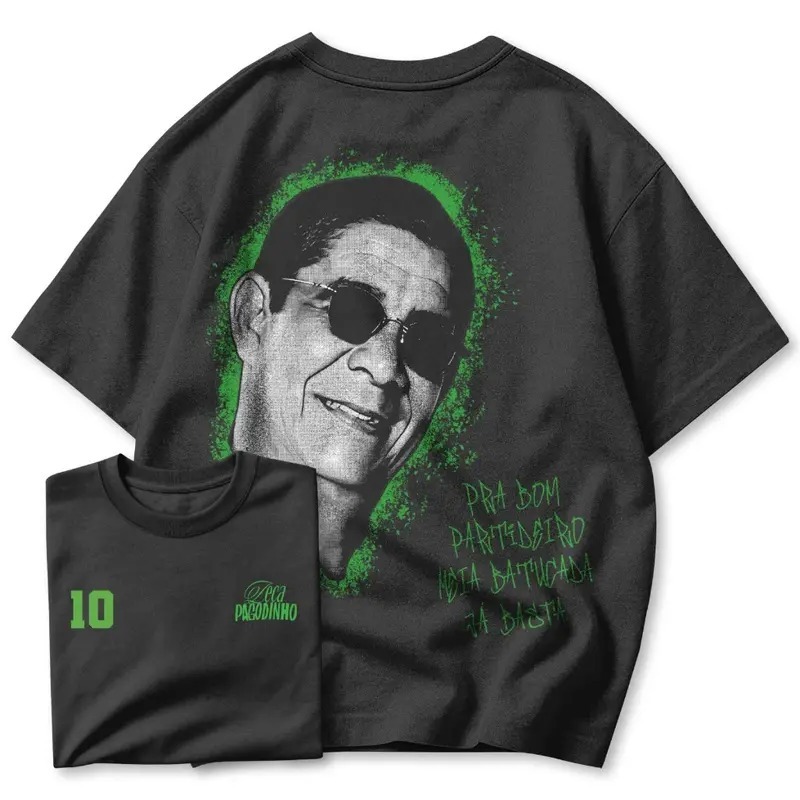 Camiseta Algodão Adulto Zeca Pagodinho Copa Do Mundo Seleção Brasileira Streetwear226
