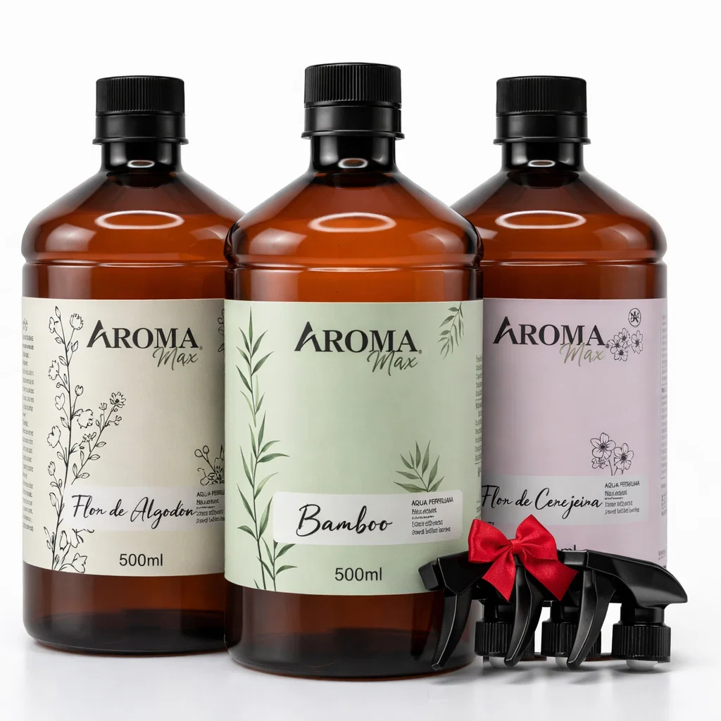 Kit 3 Água Perfumada Para Roupas 500ml Aroma Max Cheiro Duradouro Spray em Oferta na Shopee