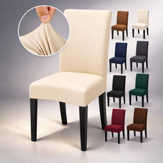 Capa De Cadeira Lisas Kit Com 2 4 E 6 Capas Com Elástico em Oferta na Shopee