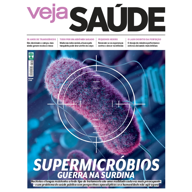 Revista Veja Saúde N° 501 - Março 2024 - Editora Abril - Supermicróbios