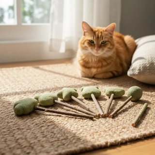 Brinquedo Gato Vareta Matatabi Catnip Pirulito Gatos em Oferta na Shopee