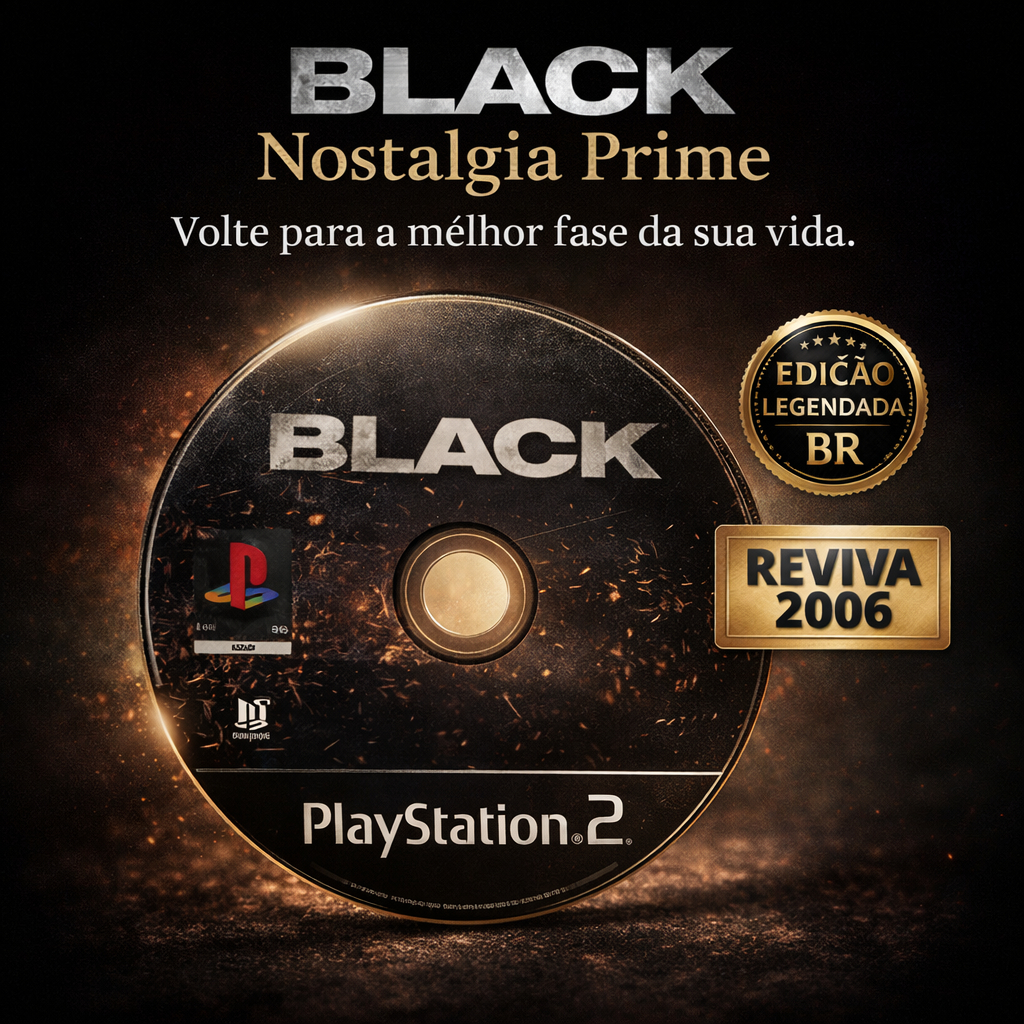 Black Nostalgia Prime - Jogo Black Para Playstation 2 - Legendado Brasil Imperdível UP!!!