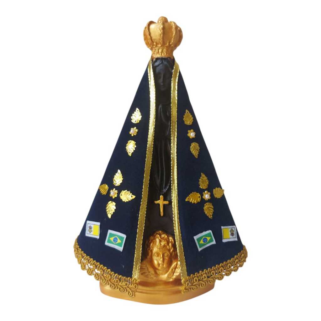 Nossa Senhora Aparecida 25cm de altura manto azul imagem mãe aparecida