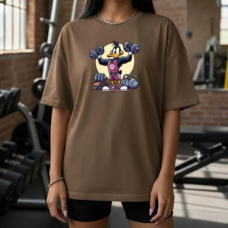 Camiseta Unissex Patolino Streetwear Camisa Estilo Academia Marromba Corrida Lançamento