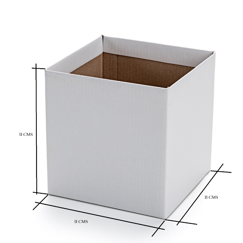 KIT 5 CACHEPOTS DE PAPELÃO QUADRADO PARA FLORES - POTE 11/12 em Oferta na Shopee