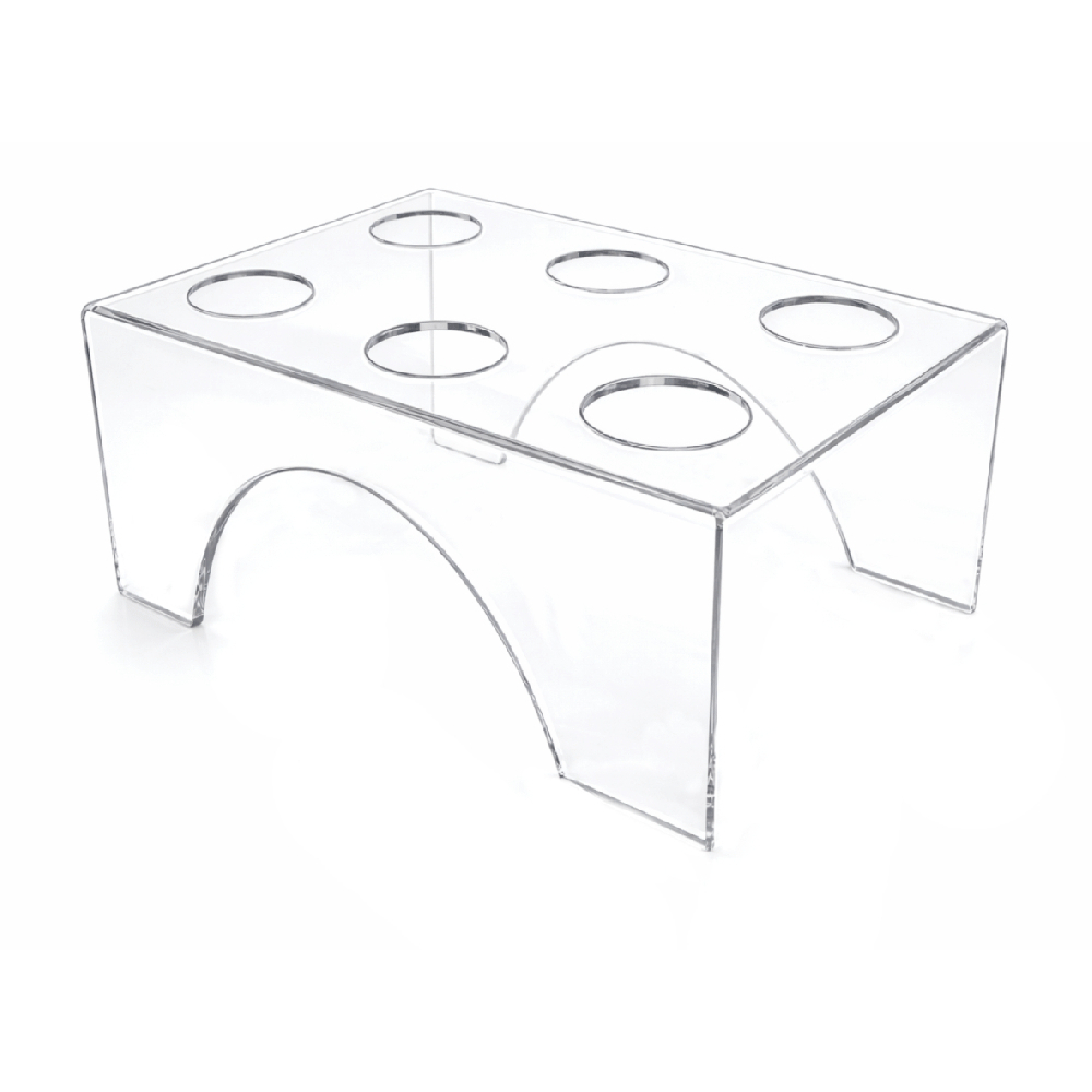 Suporte De Acrílico Para Temaki Pizza Cone Sorvete 6 Furos design inovador