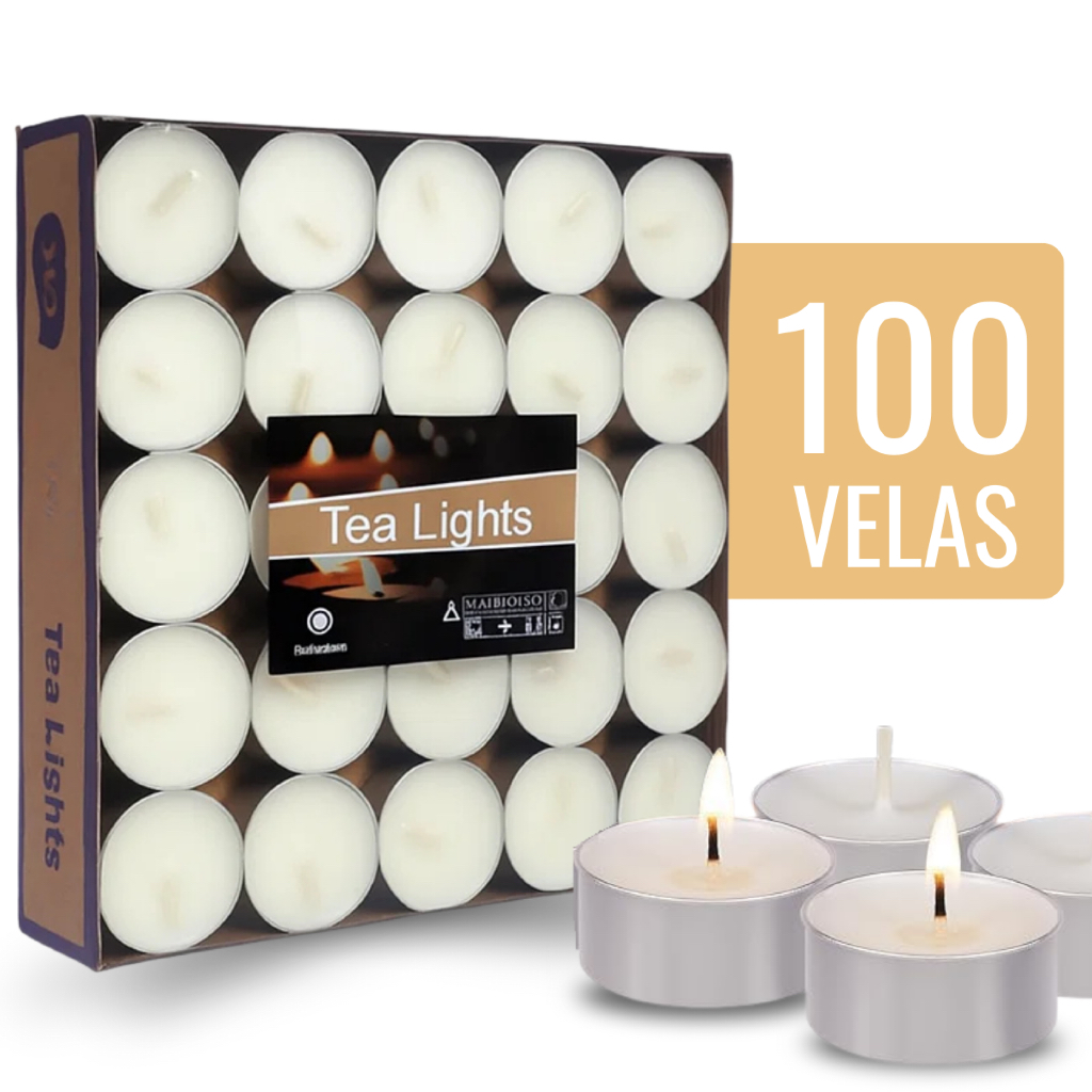 Velas Rechaud Decoração Kit 50/100/150 Unidades Em Forma Cilíndrica 3,5 De Diâmetro