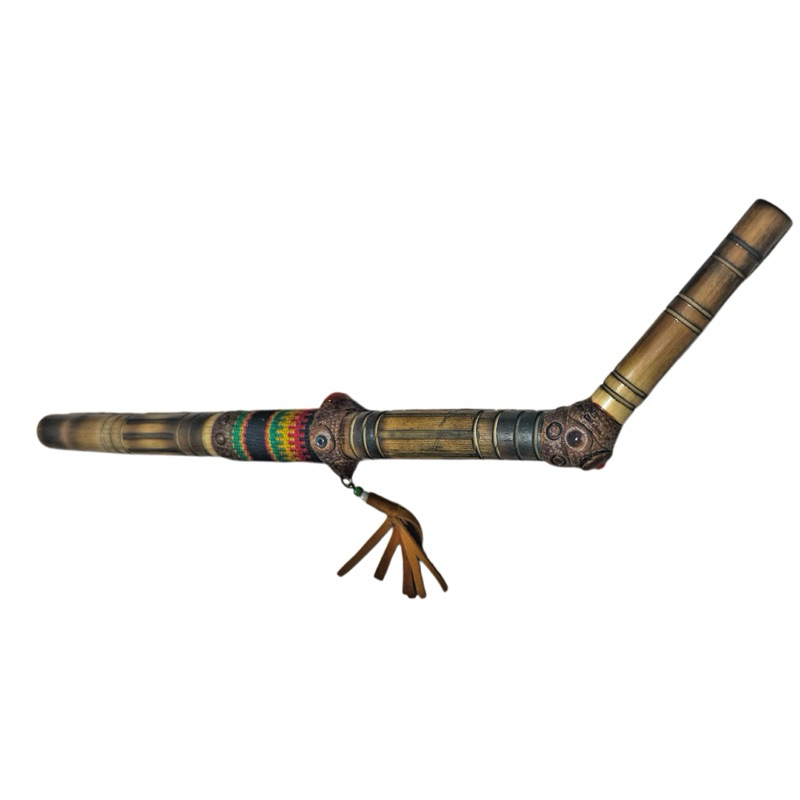 Instrumento ritualístico Indigena xamãnico 23cm Haux Aho - Perú