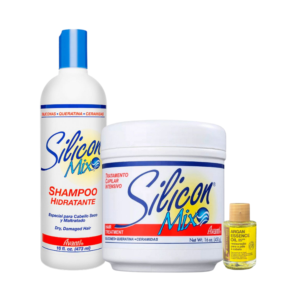 Kit Silicon Mix Shampoo Hidratante 473ml E Máscara 450g em Oferta na Shopee