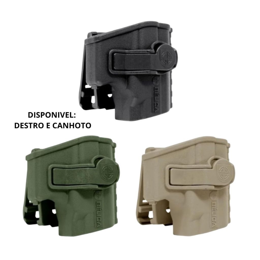 Coldre Tático Eagle Fit Fast Cinto + Plataforma Engate rapido GX4 Carry .38 TPC Taurus GX2 - Taurus TX9