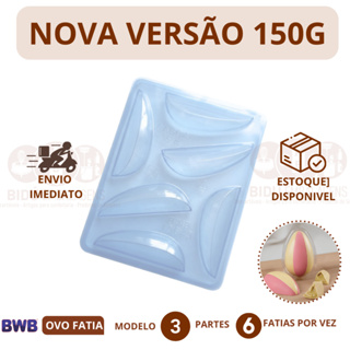 Forma BWB com Silicone (3 partes) Para Chocolate - 150g OVO 6 FATIAS Páscoa 2026 em Oferta na Shopee