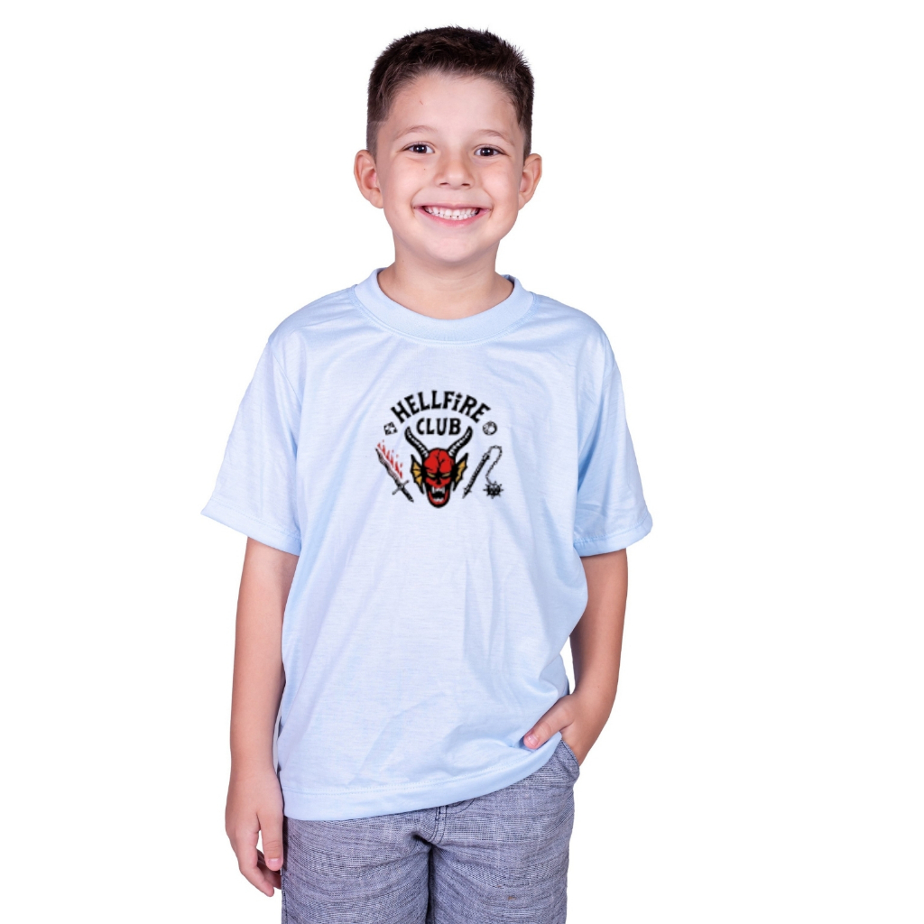 Camiseta Infantil Menino Menina Hell Fire Club Serie