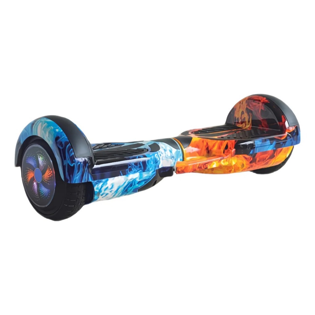 Hoverboard Skate Elétrico Infantil Rodas Luminosas LED 6,5 Polegadas Bluetooth