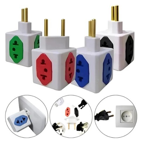 Adaptador Tomada Cubo 4 Entradas Benjamin 10 A Dado 127/220v