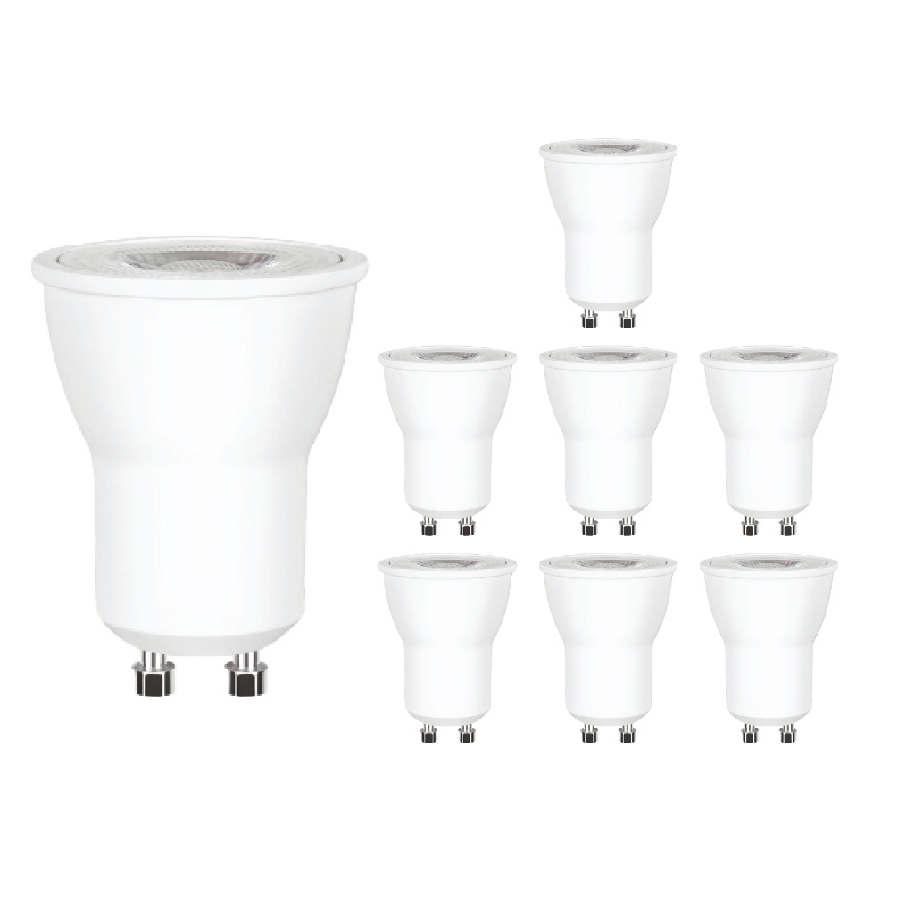 Kit 8 Mini Dicroica led 4,5w Mr11 gu10 Branco Quente/Neutro/Frio Bivolt Para spot em Oferta na Shopee