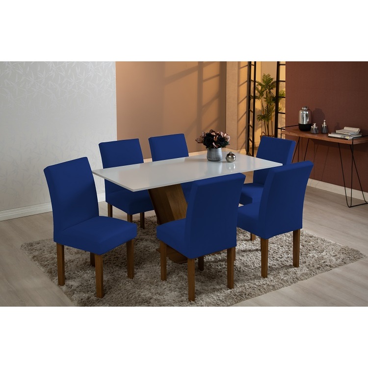 Kit 4 Capas Para Cadeira Com Elástico Malha Gel / Decoração Imperdível