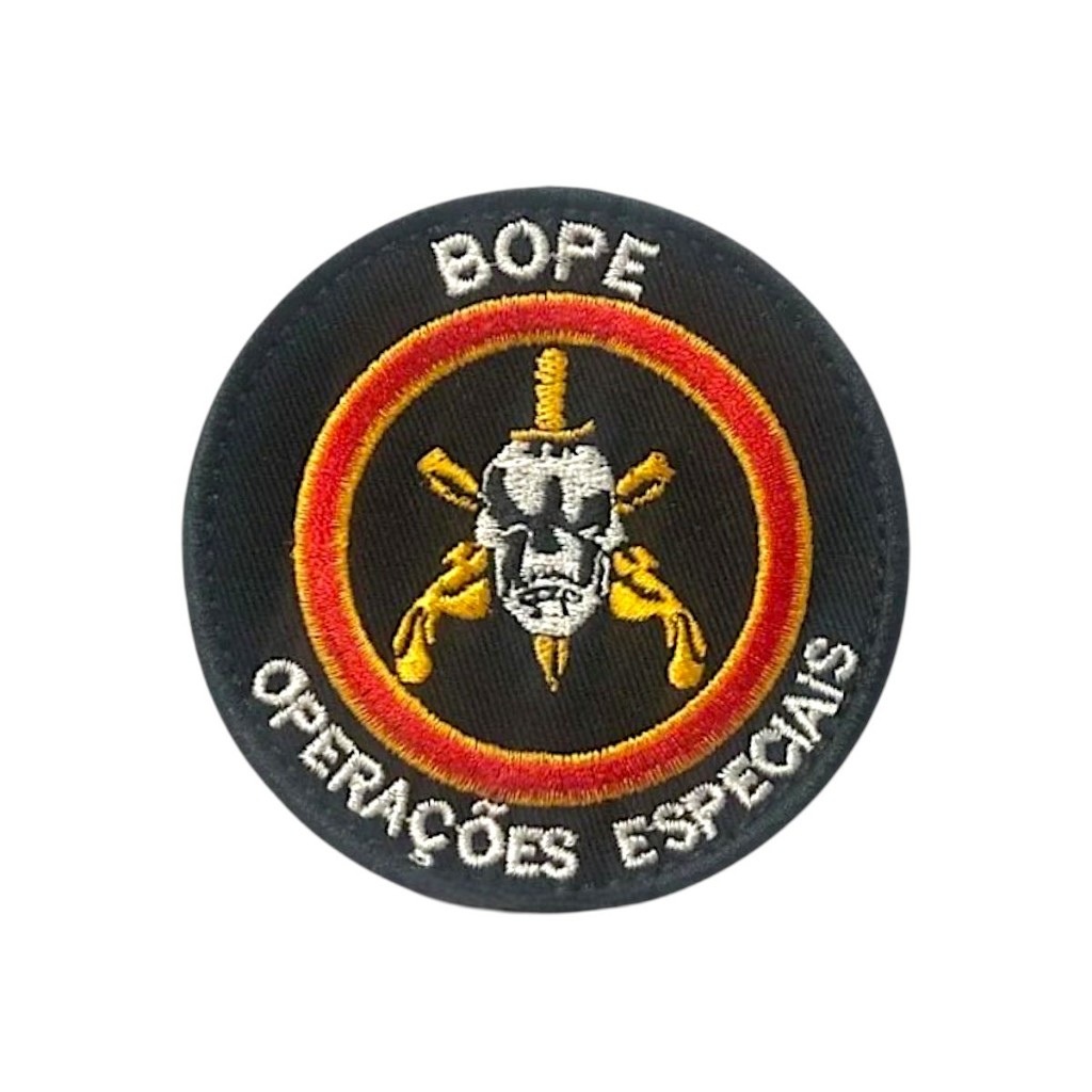 Patch Emblema Operações Especiais Bordado com Velcro Airsoft Paintball - Ponto Militar