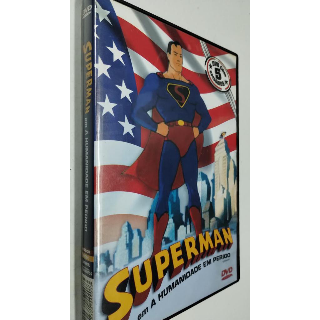 DVD Superman - A Humanidade Em Perigo -5 Episódios - Desenho (USADO)
